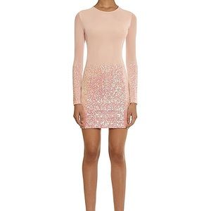 AQ/AQ Pink Sequin Dress